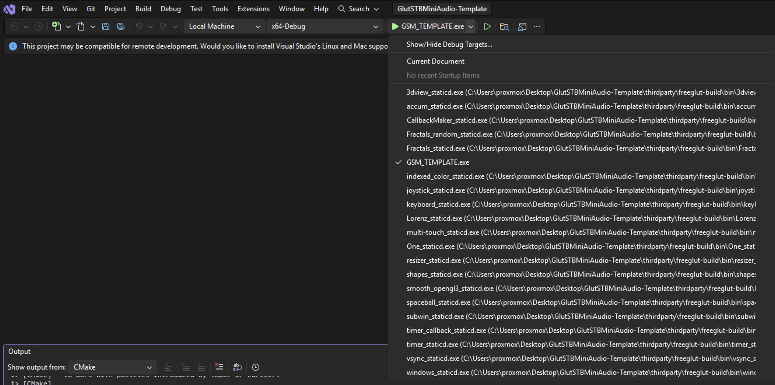 CMake generation finished